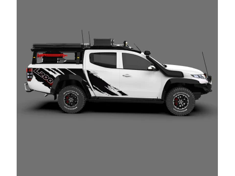 Camionete Mitsubishi L200 todo-o-terreno 4x4 Modelo 3D