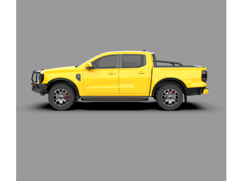 Mittelgroßer Pickup-Truck Ranger XLT 3D Modell