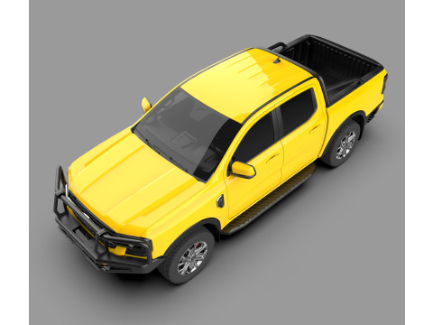 Mittelgroßer Pickup-Truck Ranger XLT 3D Modell