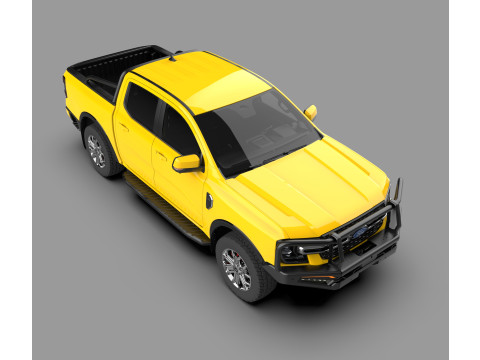 Mittelgroßer Pickup-Truck Ranger XLT 3D Modell