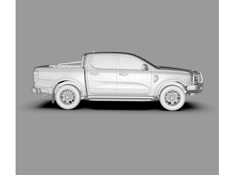 Mittelgroßer Pickup-Truck Ranger XLT 3D Modell