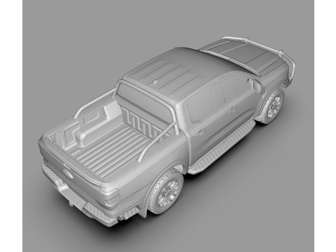 Mittelgroßer Pickup-Truck Ranger XLT 3D Modell