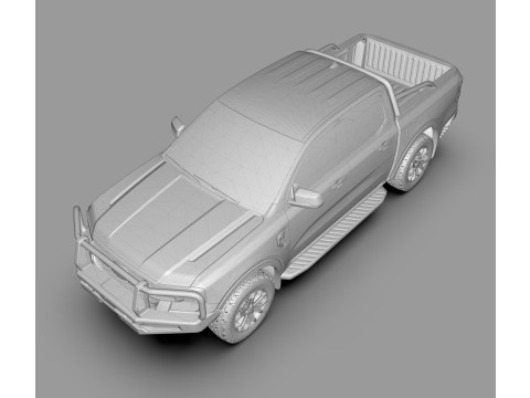 Mittelgroßer Pickup-Truck Ranger XLT 3D Modell