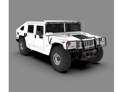 SUV todoterreno militar Hummer H1 Modelo 3D