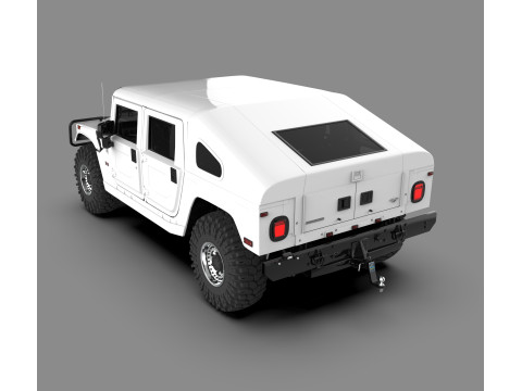 悍马 H1 军用越野 SUV 3D 模型