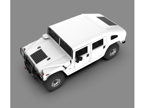 悍马 H1 军用越野 SUV 3D 模型