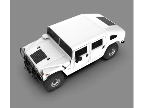 Hummer H1 Military Off-Road SUV 3D Model