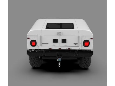 悍马 H1 军用越野 SUV 3D 模型