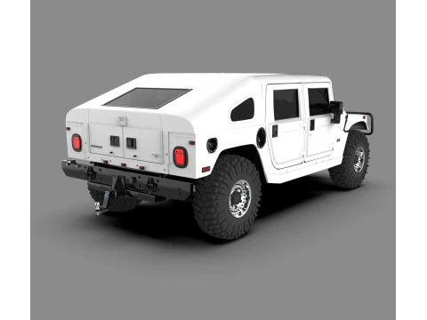 Hummer H1 Military Off-Road SUV 3D Model