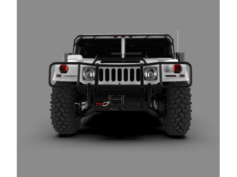 悍马 H1 军用越野 SUV 3D 模型