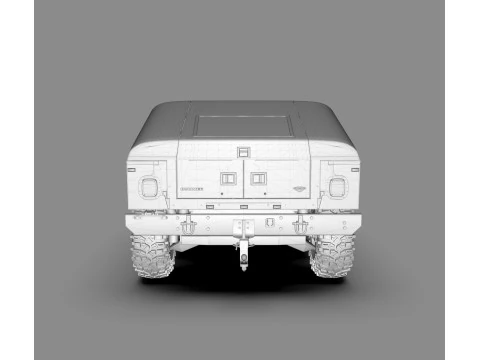 Hummer H1 Military Off-Road SUV 3D Model