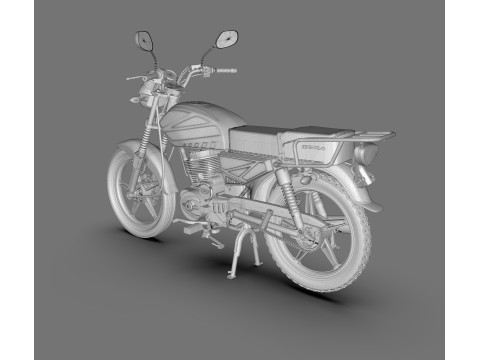 Спортивний мотоцикл Bera SBR 150 3D Модель