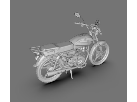 Спортивний мотоцикл Bera SBR 150 3D Модель