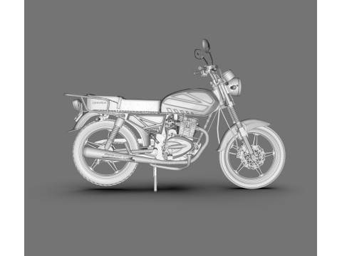 Спортивний мотоцикл Bera SBR 150 3D Модель