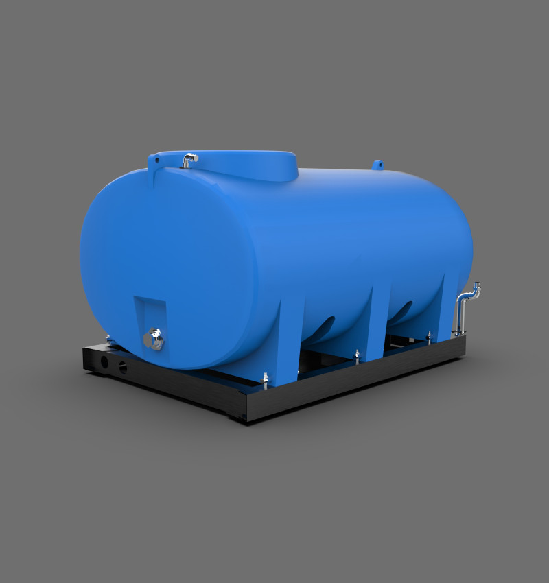 Универсальный резервуар для воды Универсальный универсальный резервуар 3D Модель .c4d .max .obj .3ds .fbx .stl .blend 