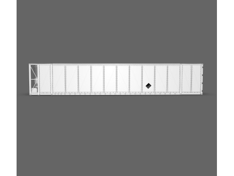 Marten Reefer Container Gekoelde vrachtcontainer 3D Model