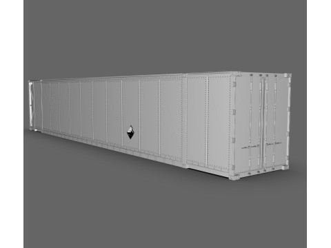 Marten Reefer Container Gekoelde vrachtcontainer 3D Model
