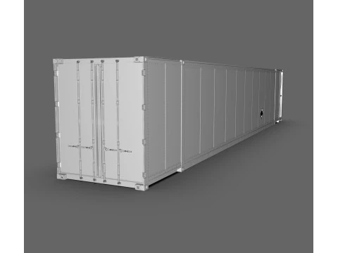 Marten Reefer Container Refrigerated Cargo Container 3D Model