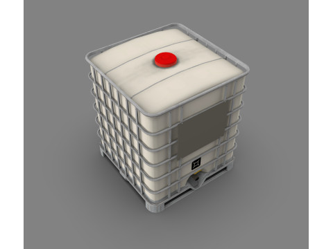 Chemische kunststof dieselbrandstoftank Industriële opslagtank 3D Model