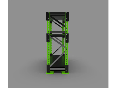 Industrial Metal Storage Rack Shelf Warehouse Heavy Duty 3D Model