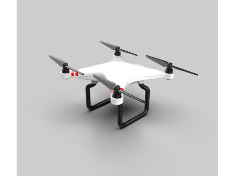 Generieke quadcopter-drone 3D Model