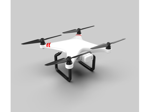 Generic Quadcopter Drone 3D Model