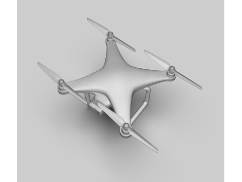 Generic Quadcopter Drone 3D Model