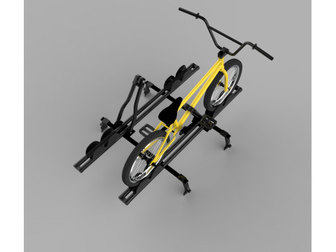 车顶自行车架托架 3D 模型