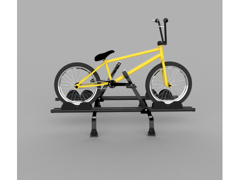 车顶自行车架托架 3D 模型