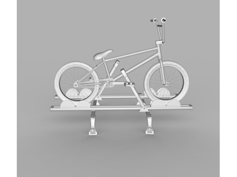 车顶自行车架托架 3D 模型