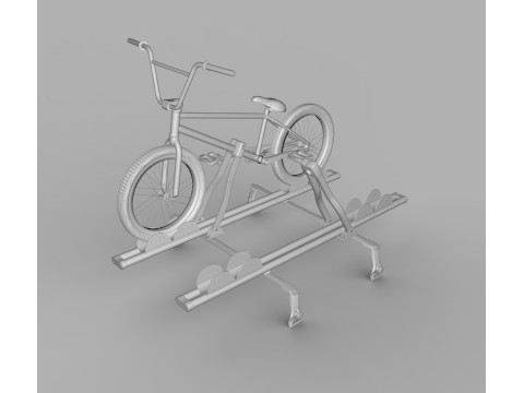 车顶自行车架托架 3D 模型