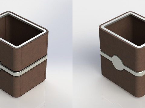 015 - Desktop Pen Holder 3D मॉडल
