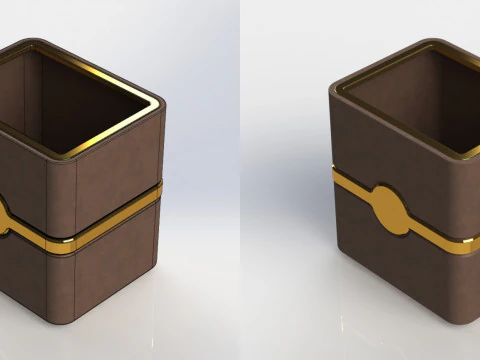 015 - Desktop Pen Holder 3D Model
