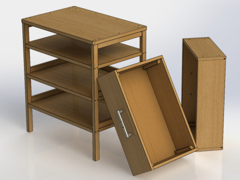 017 - Nightstand Model 3D