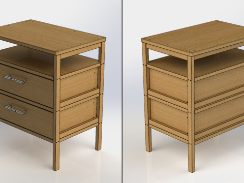 017 - Nightstand Model 3D
