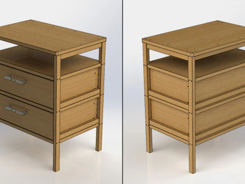 017 - Nightstand 3D Model