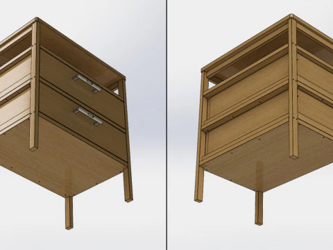 017 - Nightstand 3D Model