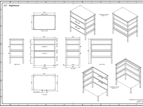 017 - Nightstand Model 3D