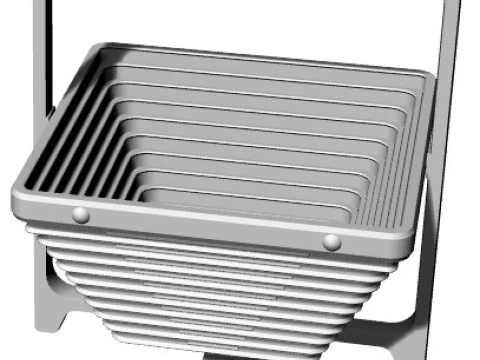 圧縮可能なバスケット 3Dプリントモデル