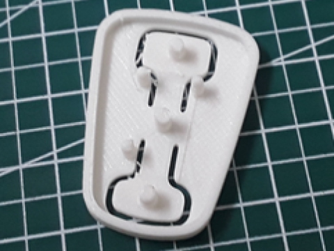 Car key button repair -KIA Ray 3D Print Model