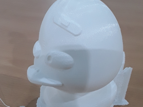Chagrijnige eend 3D printmodel