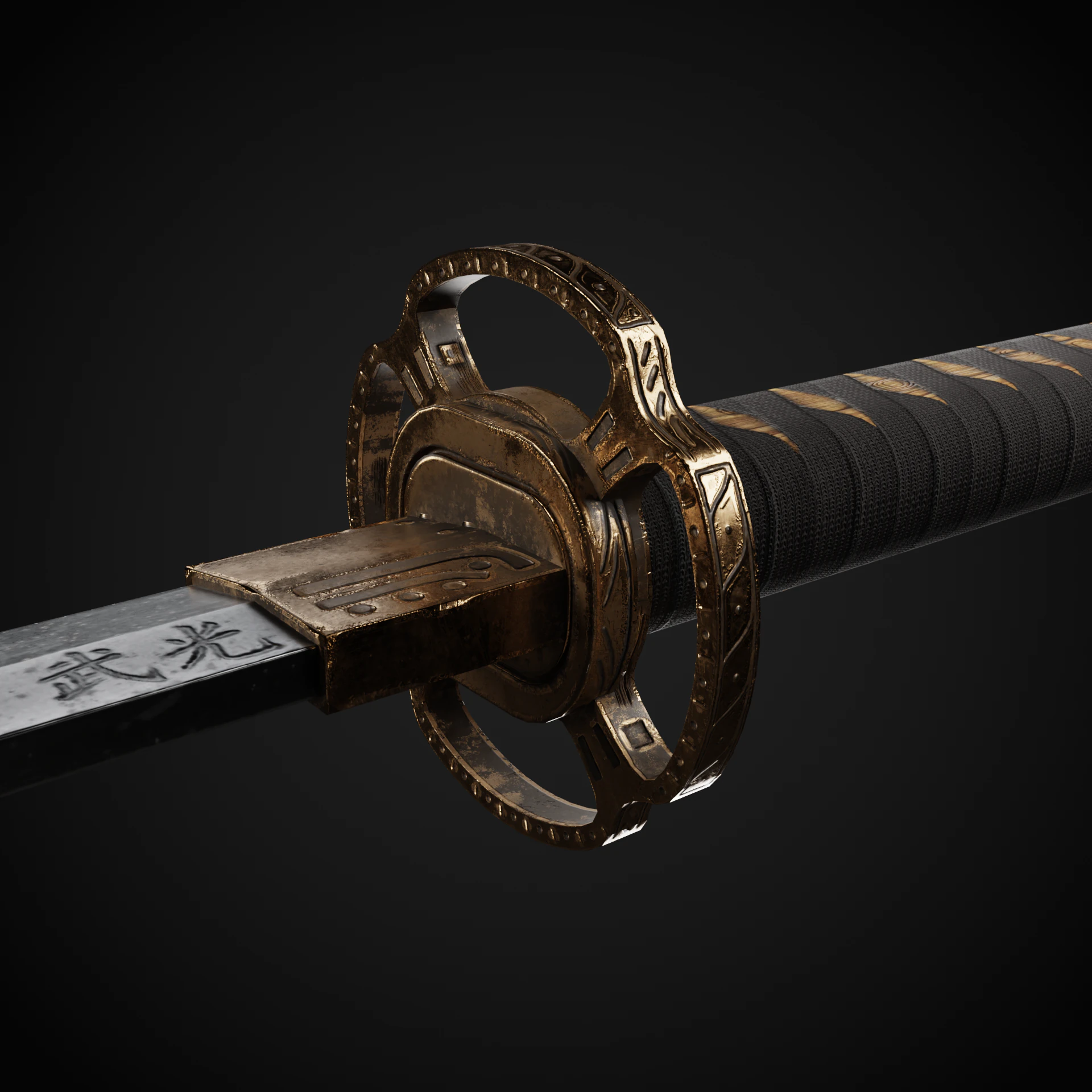 Katana 3D Model .c4d .max .obj .3ds .fbx .stl .blend 