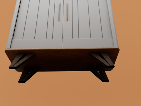 Furniture wooden cupboard with 4k textures and uvs 3D Model