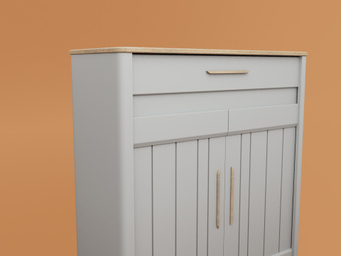 Furniture wooden cupboard with 4k textures and uvs 3D Model