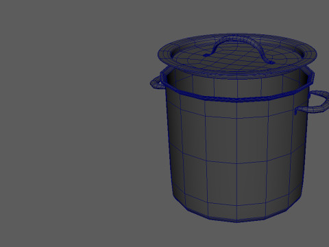 Kitchen Kit pan and cooking pot accessories 4K textures 3D मॉडल