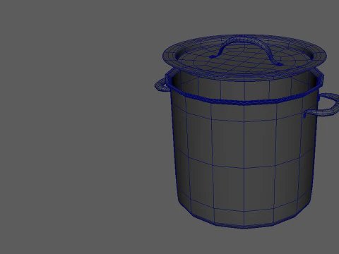 Kitchen Kit pan and cooking pot accessories 4K textures 3D Model