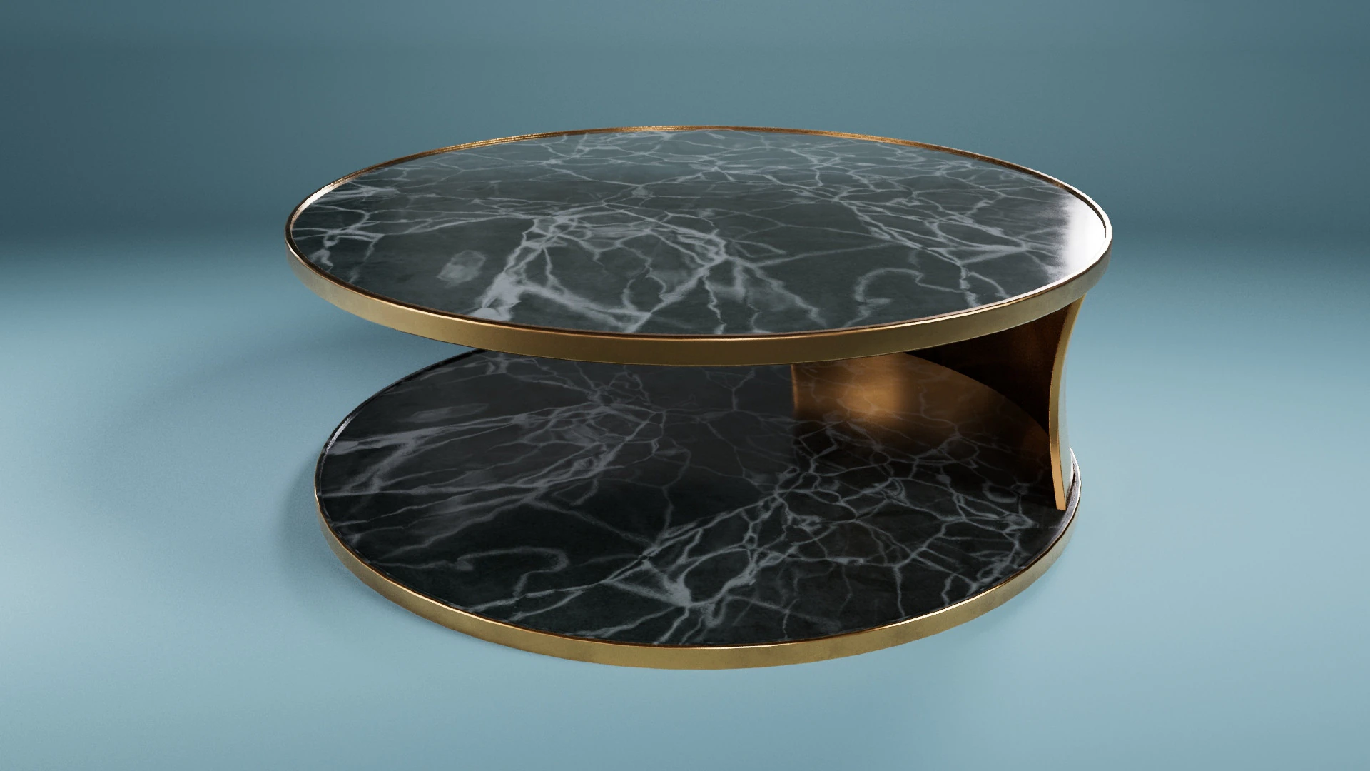 Marble table with 4k pbr textures 3D Model .c4d .max .obj .3ds .fbx .stl .blend 