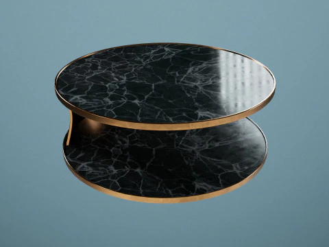 Marble table with 4k pbr textures 3D Model