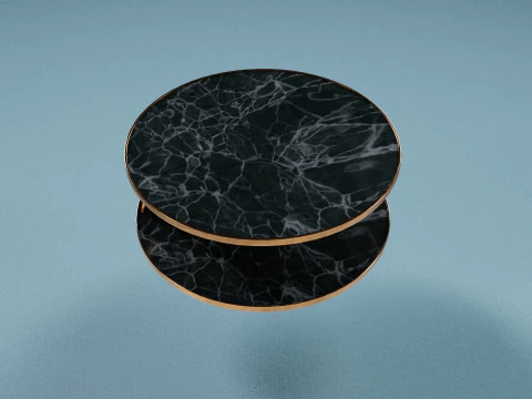 Marble table with 4k pbr textures 3D Model