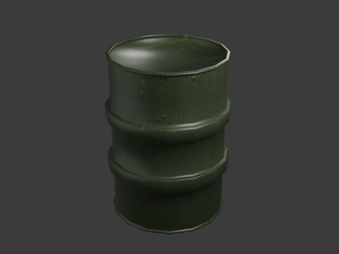 3D Barrel Model 3D-Modell